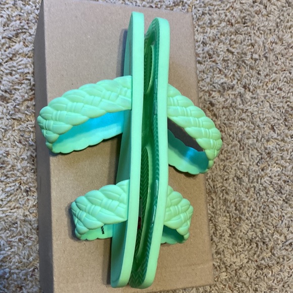 NWT Steve Madden Bohemia sandals slides womens sz 9 Lime Green New Shoes Jelly - Picture 7 of 11